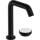 Tecturis s 2-otworowa bateria umywalkowa 150 coolstart ecosmart+ z niezamykanym kpl. odpływowym czarny matowy