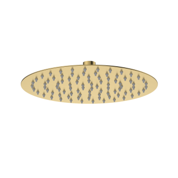 Ronde głowica deszczowni okrągła stal nierdzewna 25 cm, złoty