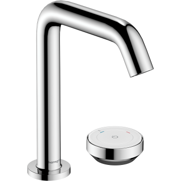 Tecturis s 2-otworowa bateria umywalkowa 150 coolstart ecosmart+ z niezamykanym kpl. odpływowym chrom
