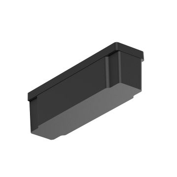 Slim magnetic track czarny wire storage