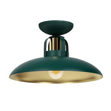Lampa sufitowa felix green/gold 1xe27