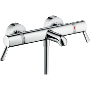 Ecostat comfort bateria wannowa care z długimi uchwytami, termostatyczna, natynkowa chrom