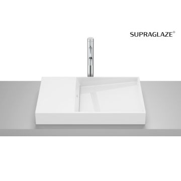 Horizon umywalka nablatowa dash 60x38 cm biały połysk supraglaze