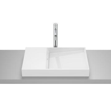 Horizon umywalka nablatowa dash 60x38 cm biały połysk