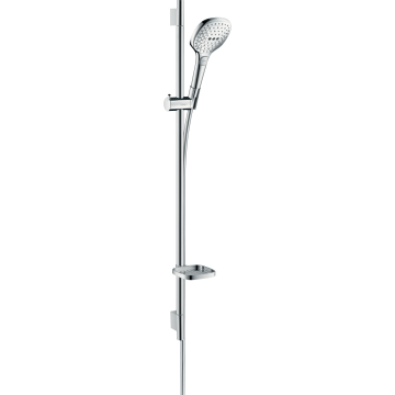Raindance select e zestaw prysznicowy 120 3jet z drążkiem 90 cm i mydelniczką chrom
