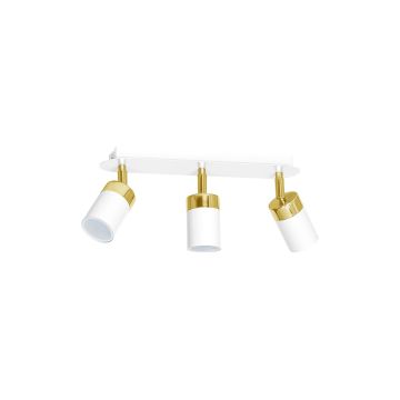 Lampa sufitowa joker 3xgu10 biały/złoty
