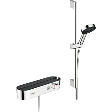 Pulsify select s system prysznicowy 105 3jet relaxation z drążkiem 65 cm i termostatyczną baterią prysznicową, natynkowy chrom