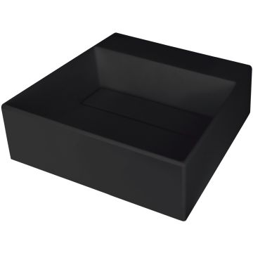Umywalka correo granit nero z maskownicą 400x400 mm