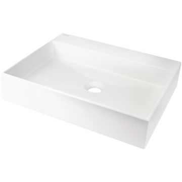 Umywalka correo alabaster stawiana na blat 500x400 mm