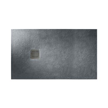 Terran brodzik prostokątny 2000 x 1000 mm syfon w kpl. szary łupek