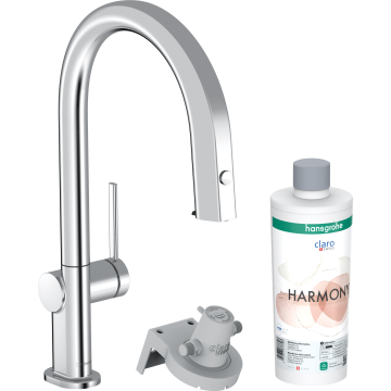 Aqittura m91 filtersystem 210 1jet z wyciąganą wylewką, sbox, zestaw startowy chrom