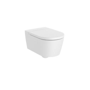 Inspira round miska podwieszana rimless 560x370 biały mat