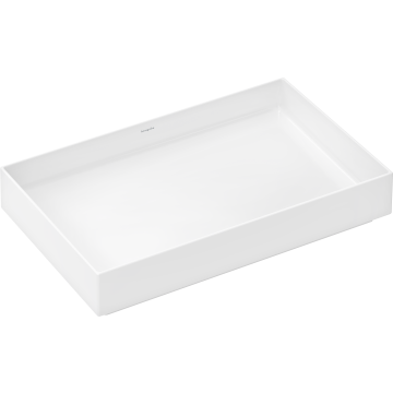 Xuniva evo e umywalka nablatowa 650/400 bez otworu na baterię, bez przelewu, smartclean, hygieneeffect biały