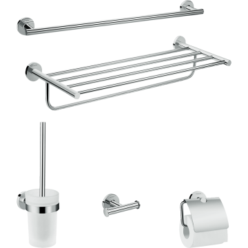Logis universal zestaw akcesoria łazienkowe 5w1 chrom