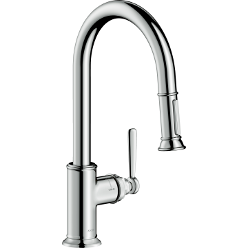 Montreux bateria kuchenna 180 z wyciąganą wylewką chrom