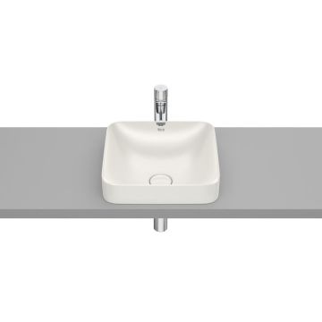 Inspira square umywalka blatowa 370x370 h75 fineceramic® beż