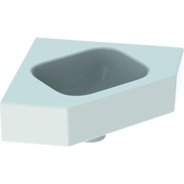 Icon umywalka kompaktową narożna, b46cm, h13cm, t33cm, bez przelewu, bez otworu na baterię