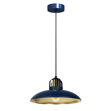 Lampa wisząca felix navy blue/gold 1xe27