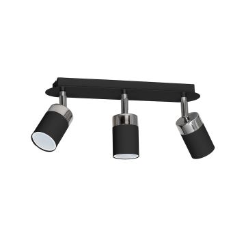 Lampa sufitowa joker black/chrome 3xgu10