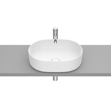 Inspira round umywalka nablatowa 500x370 oct fineceramic® biały mat