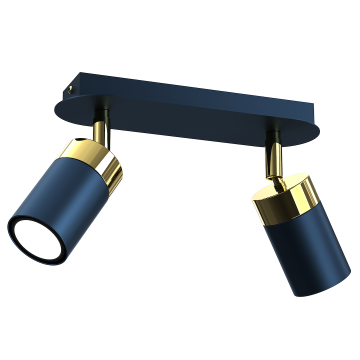 Lampa sufitowa joker navy blue/gold 2xgu10