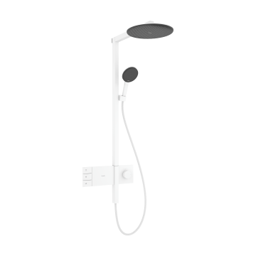 Raindance alive s komplet prysznicowy 300 2jet ecosmart z termostatem showerselect comfort biały matowy
