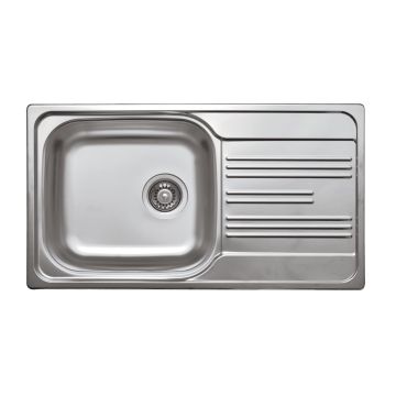 Zlew xylo satyna 1k z/o 780x435x160, 3,5" + osprzęt