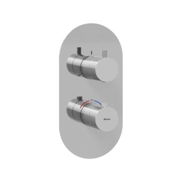Es 067.00.o3.rb07c bateria termo podtynkowa, chrom, trójdrożna, r-box