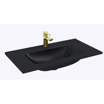 Umywalka skappa 80, ceram black matt
