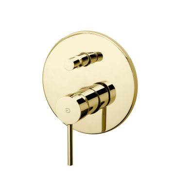 Flusso gold bateria natryskowo wannowa podtynkowa złoty