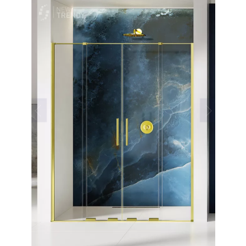 Nz4 drzwi wnękowe smart light gold 2d u 140x200 szkło czyste 8mm active shield 2.0
