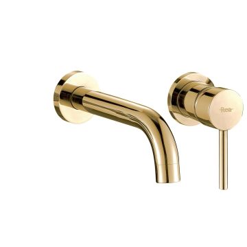 Bateria umywalkowa podtynkowa lungo gold kompletna