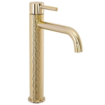 Lungo art l.gold bateria umywalkowa wysoka