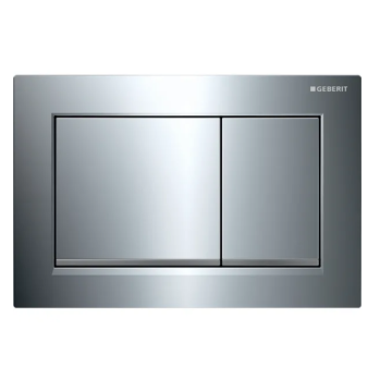 Omega20 przycisk, przedni/górny chrom błyszczący/chrom mat/chrom błyszczący