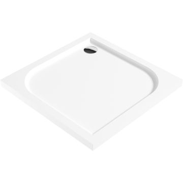 Brodzik cubic kwadratowy, akrylowy, 3 cm głębokości, płaski, 90x90 cm
