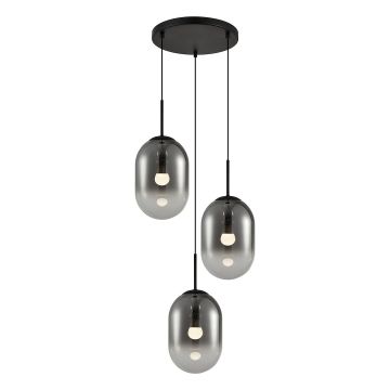 Lampa wisząca alias black 3xe14 koło