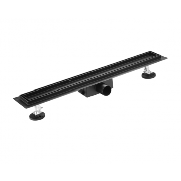 Duplex black next 70cm - odpływ liniowy dwustronny czarny (pod płytkę / virgin)