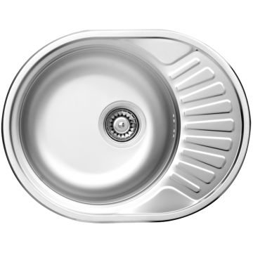 Zlew twist dekor 1k z/o 580x445x160, 3,5" + osprzęt