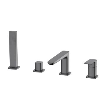 Qanix bateria wannowa 4-otworowa, gun metal