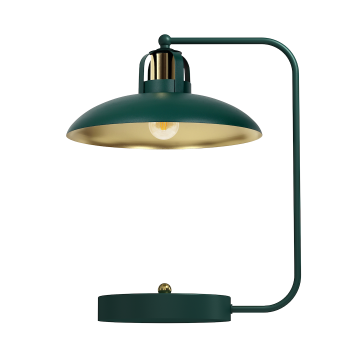 Lampka biurkowa felix green/gold 1xe27