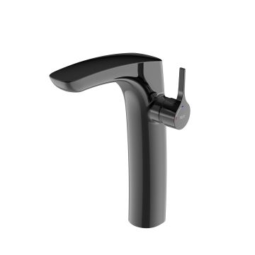 Insignia black umywalkowa wysoka cs z korkiem click-clack, czarny połysk