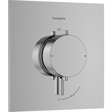Ecostat comfort e bateria termostatyczna do 1 odbiornika, podtynkowa chrom