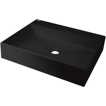 Umywalka correo nero stawiana na blat 500x400 mm