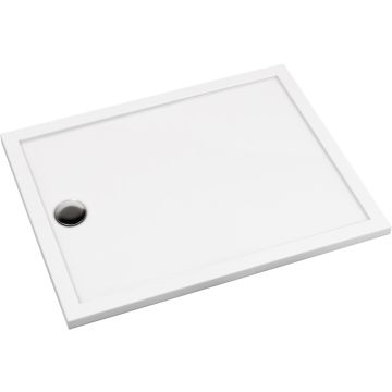 Brodzik prizma prostokątny biały akrylowy 80x90 cm