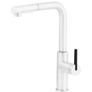 Bateria momi bianco z prostokątną wyciąganą wylewką