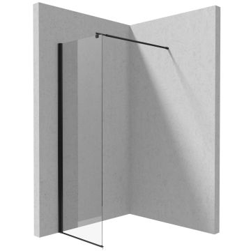 ścianka kerria plus walk in nero 60 cm z powłoką, szkło totalwhite