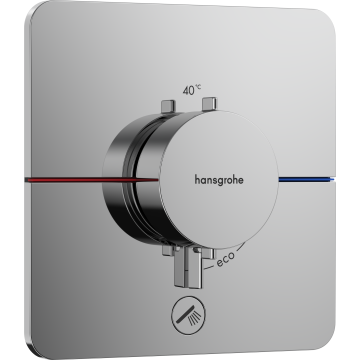 Showerselect comfort q bateria termostatyczna do 1 odbiornika z dodatkowym wyjściem, podtynkowa chrom