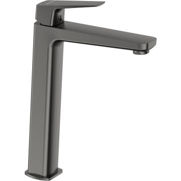 Blur titanium bateria umywalkowa z podwyższonym korpusem