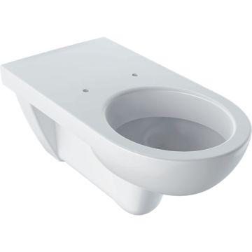 Wisząca miska wc selnova comfort, lejowa, długa, bez barier: biały