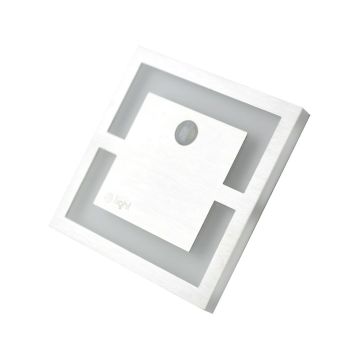 Oprawa schodowa pir quadro; 3000k; pir; 0,6w; ip20